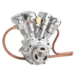 CISON V2 Engine V-twin 2-Cylinder 4-Stroke Air-Cooled Gasoline Engine Motorcycle RC Engine Model - Panhead & Shovelhead Collection