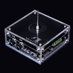 10cm Electronic Music Tesla Coil Bluetooth Artificial Lightning Hand Touch Magnetic Storm Coil Experimenting Device Toy Desktop Type