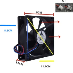 6cm 12V Water Cooling Fan for CISON FL4-175 Engine Model