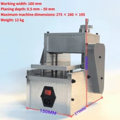 Compact Desktop Woodworking Embossing Machine with Silent Precision Wood Embossing Tool
