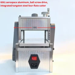 Compact Desktop Woodworking Embossing Machine with Silent Precision Wood Embossing Tool