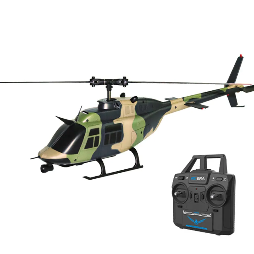 C138 1/33 Scale BELL 206 Helicopter 2.4G 6CH Single-propeller Flybarless Helicopter