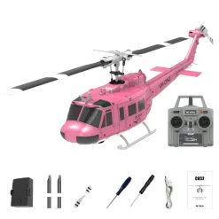 C032 1/48 Scale UH-1 Huey 2.4G 6CH Flybarless RC Helicopter Model
