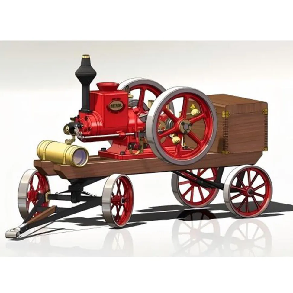 Custom Steering Cart for RETROL HM-01 Hit and Miss Engine Model