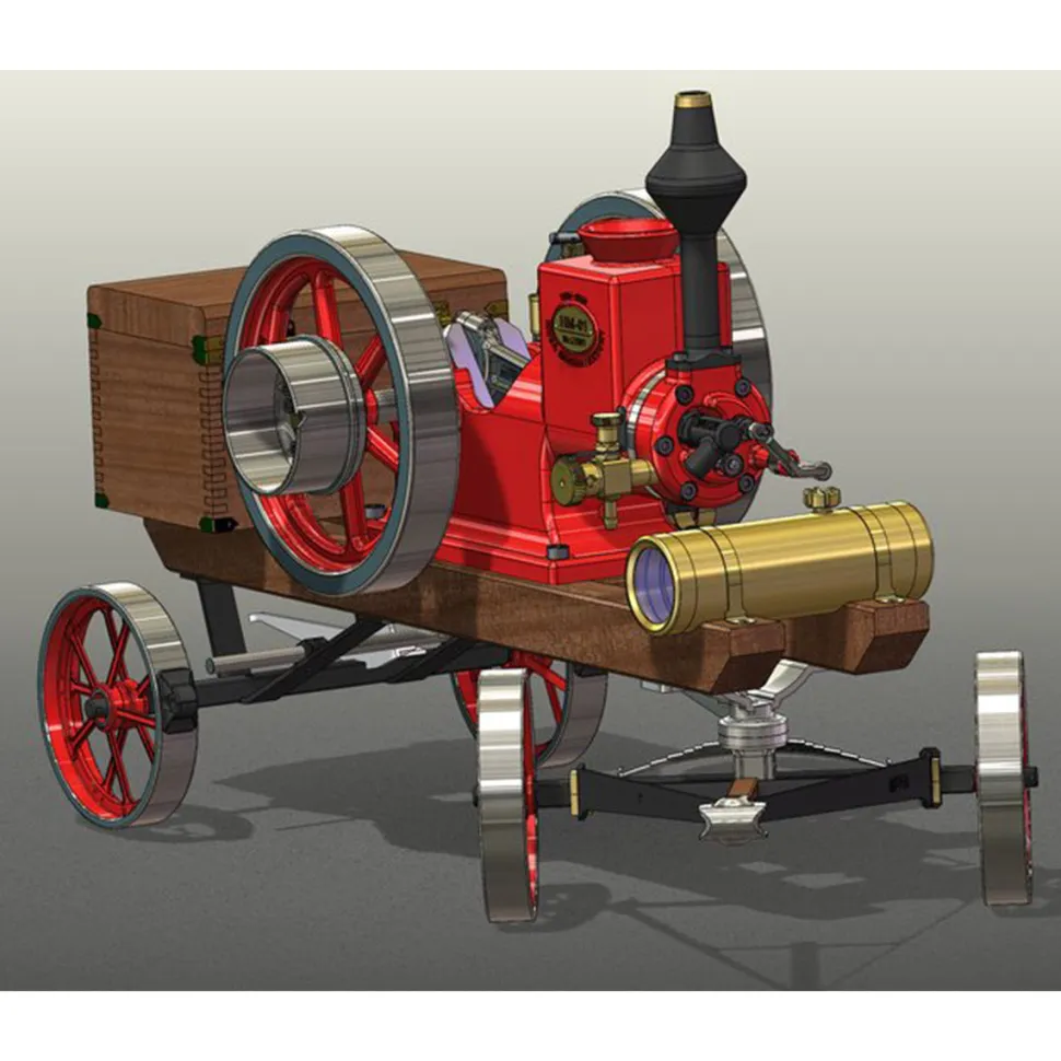 Custom Steering Cart for RETROL HM-01 Hit and Miss Engine Model