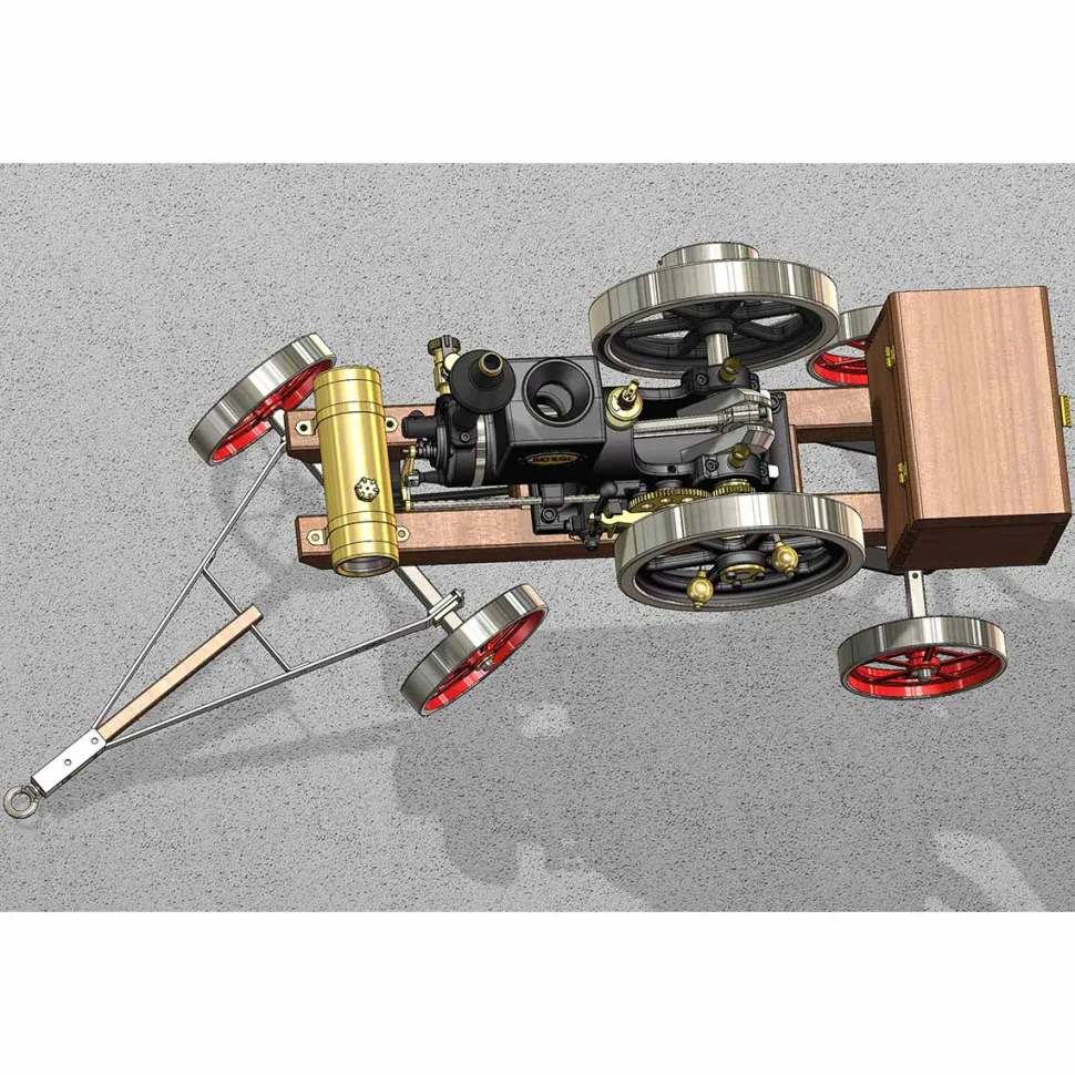Custom Steering Cart for RETROL HM-01 Hit and Miss Engine Model