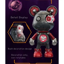 Cyborg Violence Bear 3D Metal Puzzle Model Building Kit High End Desktop Toy