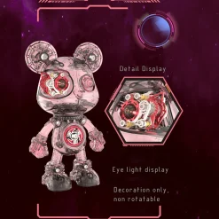 Cyborg Violence Bear 3D Metal Puzzle Model Building Kit High End Desktop Toy