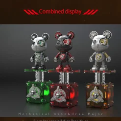Cyborg Violence Bear 3D Metal Puzzle Model Building Kit High End Desktop Toy