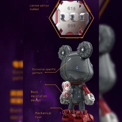 Cyborg Violence Bear 3D Metal Puzzle Model Building Kit High End Desktop Toy