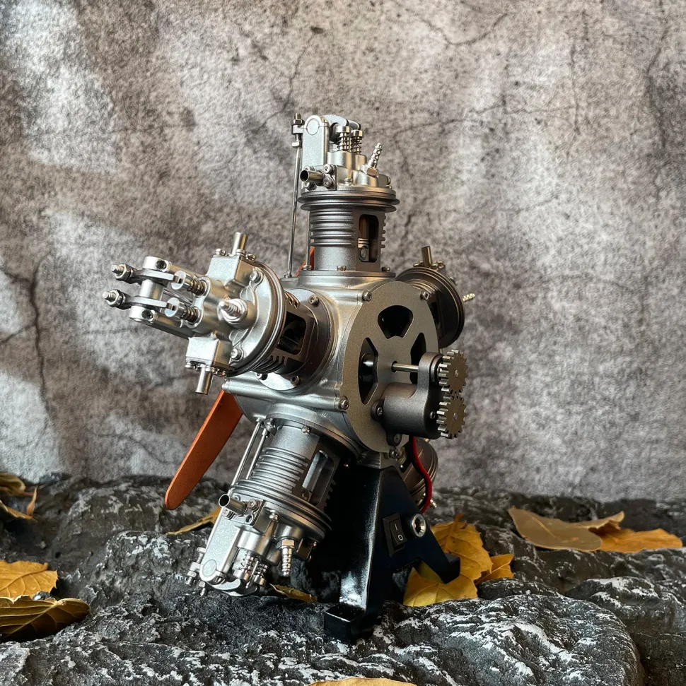 5 Cylinder Radial Engine Model Kit that Works - Build Your Own Radial Engine - TECHING 1: 6 Full Metal Radial Engine Model Kit 230+Pcs