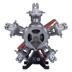 5 Cylinder Radial Engine Model Kit that Works - Build Your Own Radial Engine - TECHING 1: 6 Full Metal Radial Engine Model Kit 230+Pcs
