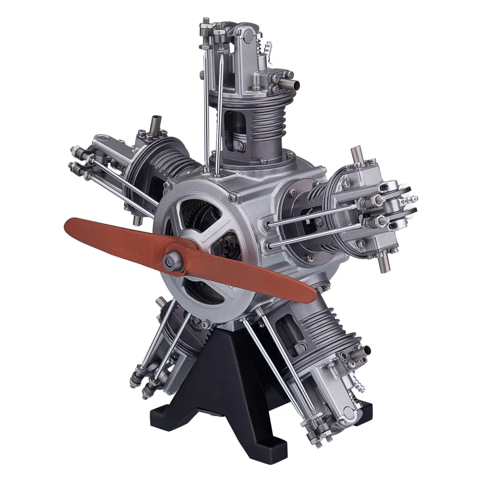 5 Cylinder Radial Engine Model Kit that Works - Build Your Own Radial Engine - TECHING 1: 6 Full Metal Radial Engine Model Kit 230+Pcs