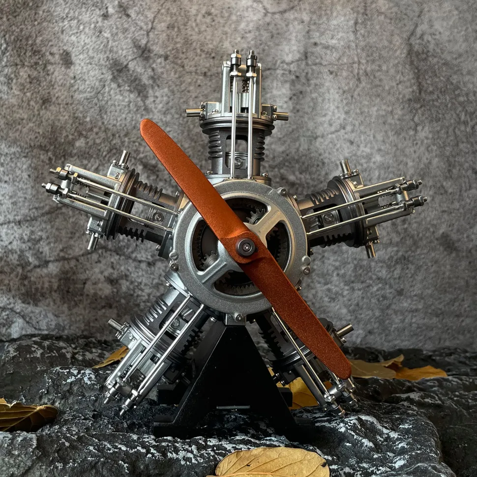 5 Cylinder Radial Engine Model Kit that Works - Build Your Own Radial Engine - TECHING 1: 6 Full Metal Radial Engine Model Kit 230+Pcs