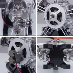 5 Cylinder Radial Engine Model Kit that Works - Build Your Own Radial Engine - TECHING 1: 6 Full Metal Radial Engine Model Kit 230+Pcs