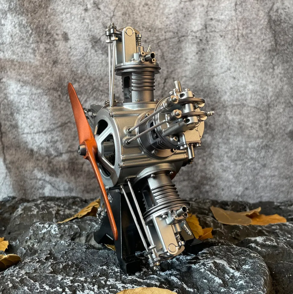 5 Cylinder Radial Engine Model Kit that Works - Build Your Own Radial Engine - TECHING 1: 6 Full Metal Radial Engine Model Kit 230+Pcs