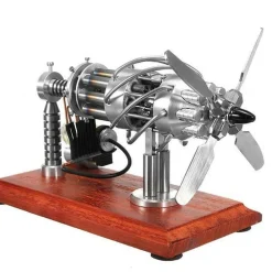 16 Cylinder Stirling Engine Double Tank Gas Powered Motor Stirling Engine Model Toy