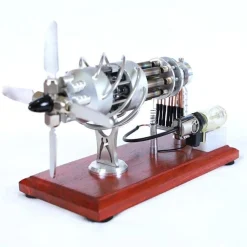 16 Cylinder Stirling Engine Model Kit Collection Gift for Engineer - Enginediy