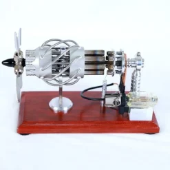 16 Cylinder Stirling Engine Model Kit Collection Gift for Engineer - Enginediy