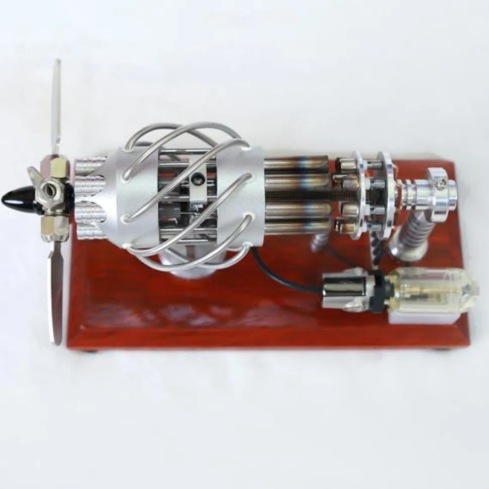 16 Cylinder Stirling Engine Model Kit Collection Gift for Engineer - Enginediy