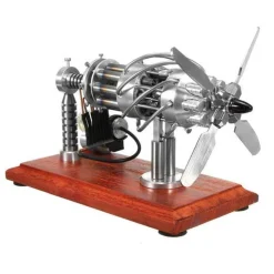 16 Cylinder Stirling Engine Model Gas Powered Stirling Engine Collection Toy Gift