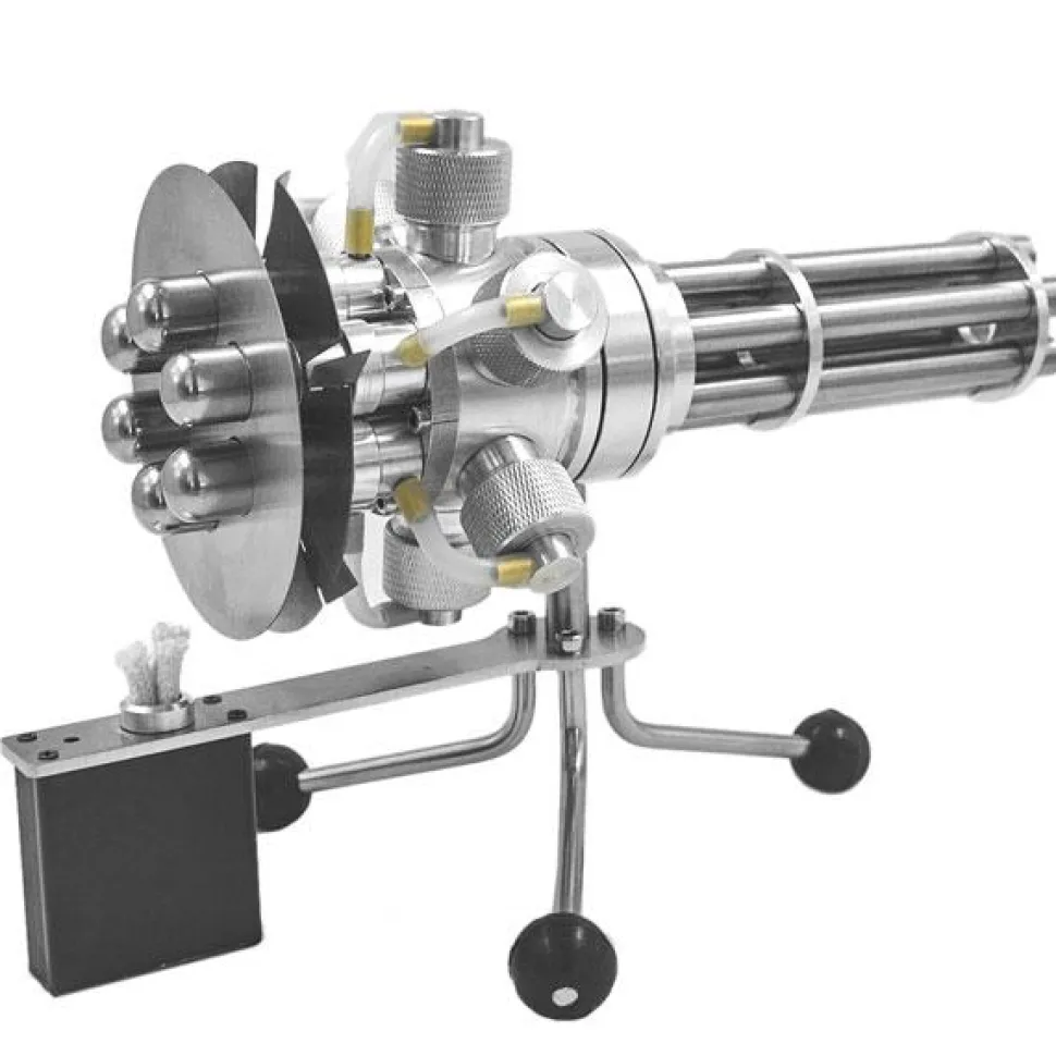 6 Cylinder Stirling Engine Novel Gatling Blaster Design Engine Motor Model - Enginediy