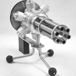 6 Cylinder Stirling Engine Novel Gatling Blaster Design Engine Motor Model - Enginediy