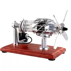 16 Cylinder Stirling Engine with Quartz Tube Collection Gift for Engineer-Upgrade