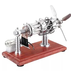 16 Cylinder Stirling Engine with Quartz Tube Collection Gift for Engineer-Upgrade