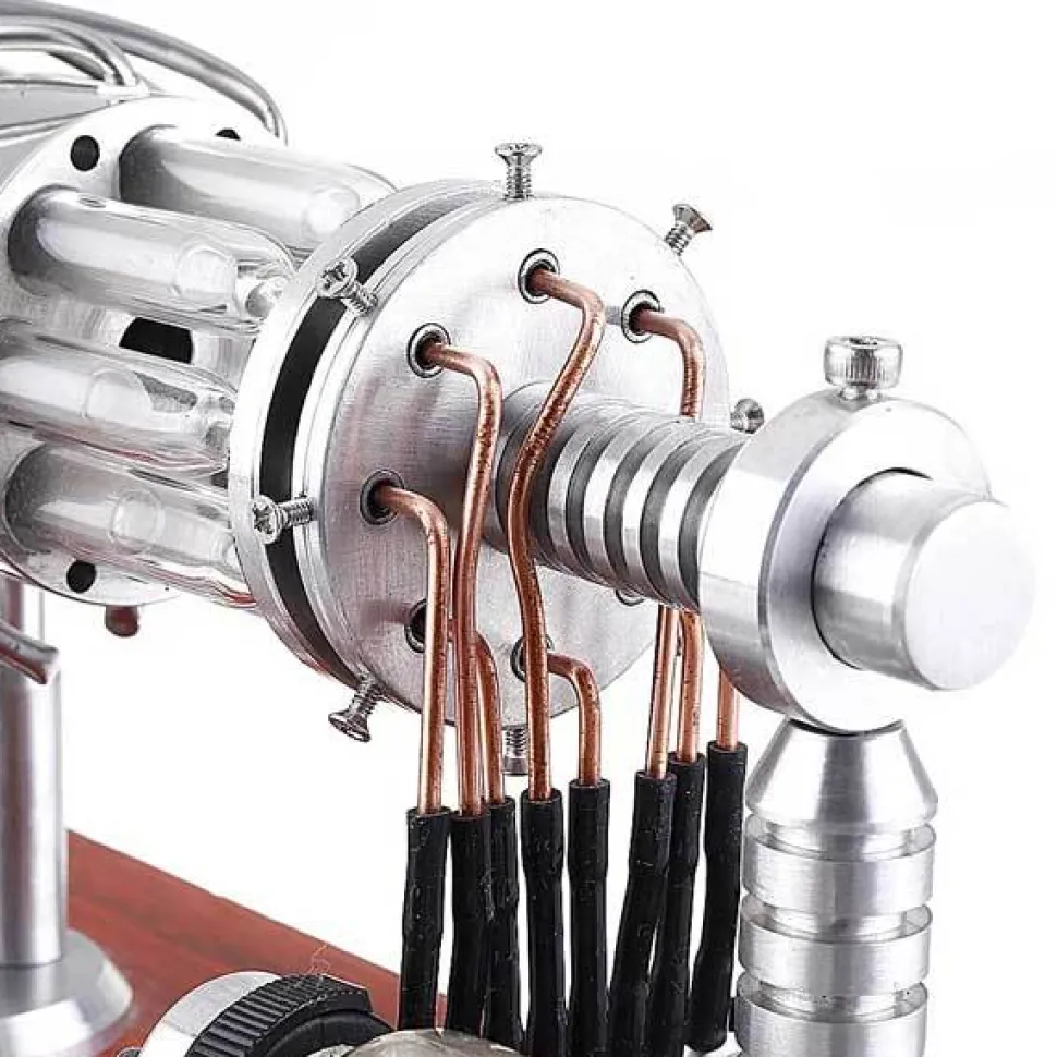16 Cylinder Stirling Engine with Quartz Tube Collection Gift for Engineer-Upgrade