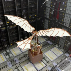 Da Vinci Ornithopter with Kinetic Flapping Wing 3D Model DIY Kits 243PCS