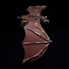 3D Bat Mechanical Steampunk Metal Assembly Animal Model Creepy Halloween Decor