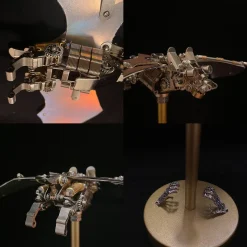 3D Bat Mechanical Steampunk Metal Assembly Animal Model Creepy Halloween Decor