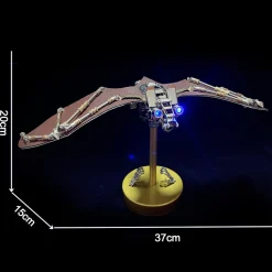 3D Bat Mechanical Steampunk Metal Assembly Animal Model Creepy Halloween Decor