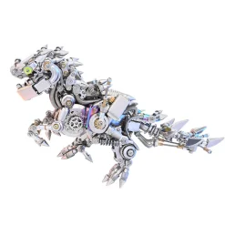 3D DIY Mechanical Dinosaur with Wings Punk Metal Assembly Dinosaur Model Creative Trendy Desk Ornament