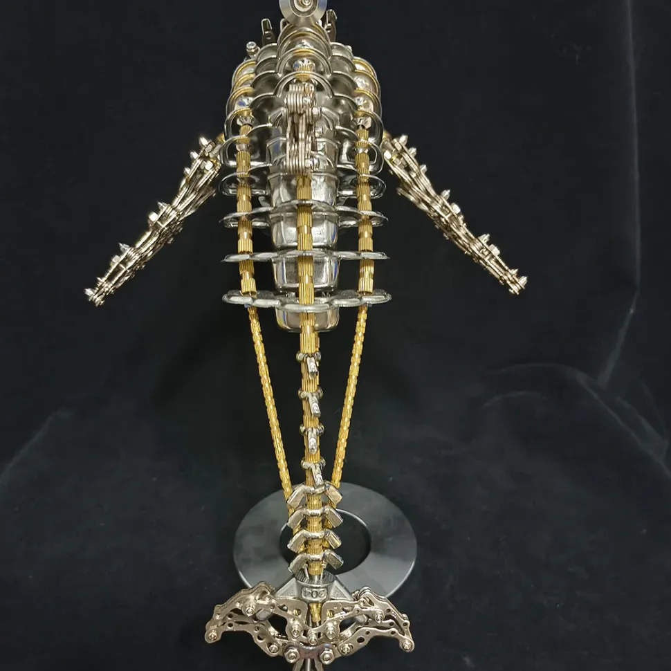 3D DIY Mechanical Dolphin Steampunk Metal Assembly Model Bionic Oceanic Creature Creative Desk Ornament
