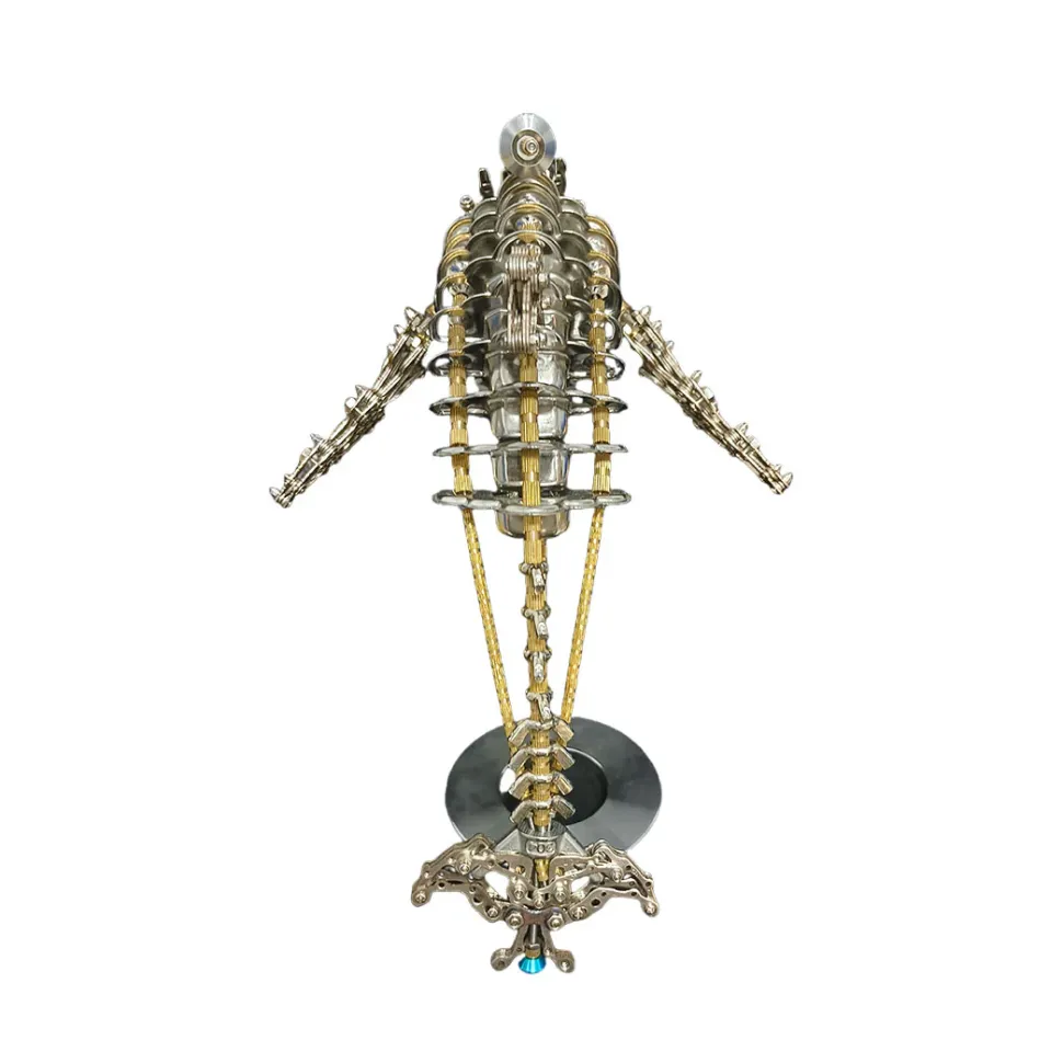 3D DIY Mechanical Dolphin Steampunk Metal Assembly Model Bionic Oceanic Creature Creative Desk Ornament