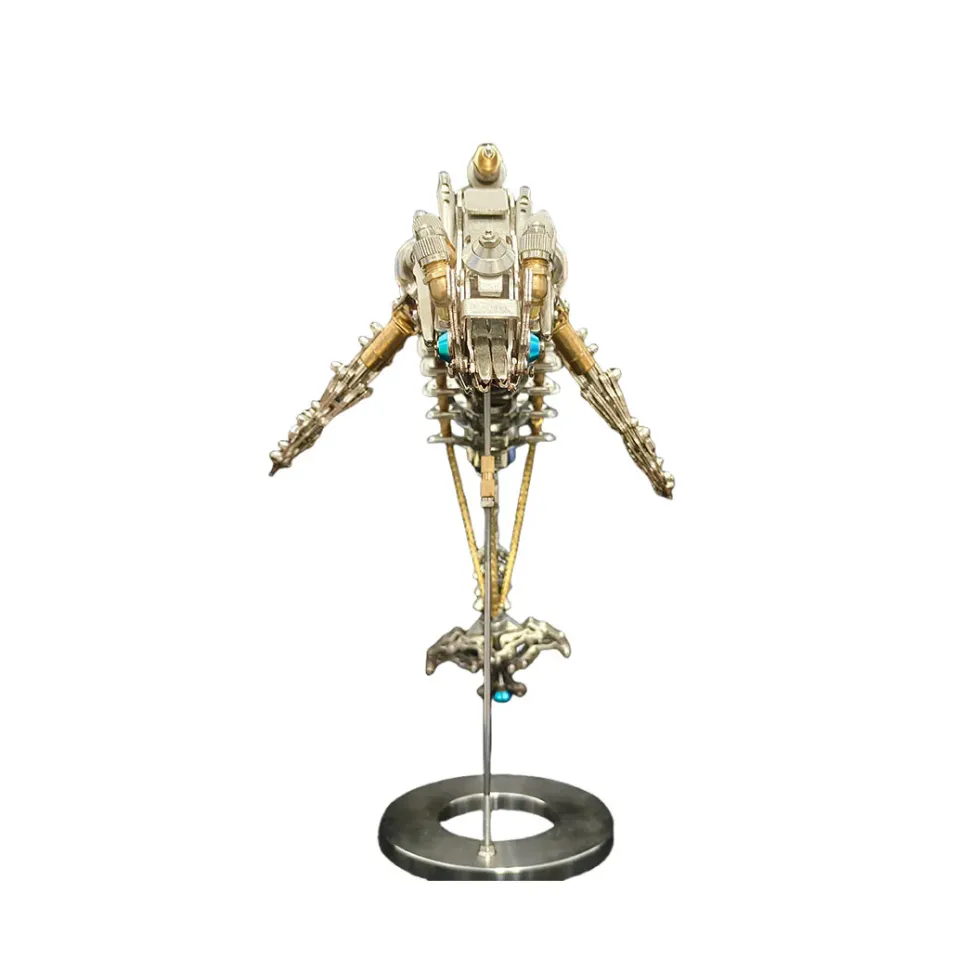 3D DIY Mechanical Dolphin Steampunk Metal Assembly Model Bionic Oceanic Creature Creative Desk Ornament