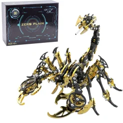 3D DIY Mechanical Punk Scorpion Animal Metal Puzzle Model Assembly Toy Creative Ornament