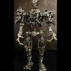 3D DIY Metal Futuristic Mech Skeleton Model Kit, Creative Trendy Display-1250PCS