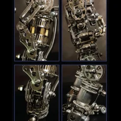 3D DIY Metal Futuristic Mech Skeleton Model Kit, Creative Trendy Display-1250PCS