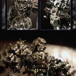 3D DIY Metal Futuristic Mech Skeleton Model Kit, Creative Trendy Display-1250PCS