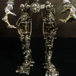 3D DIY Metal Futuristic Mech Skeleton Model Kit, Creative Trendy Display-1250PCS