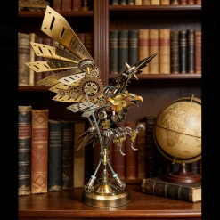3D DIY Steampunk Metal Mechanical Eagle Model Kit, Creative Trendy Display - 650PCS