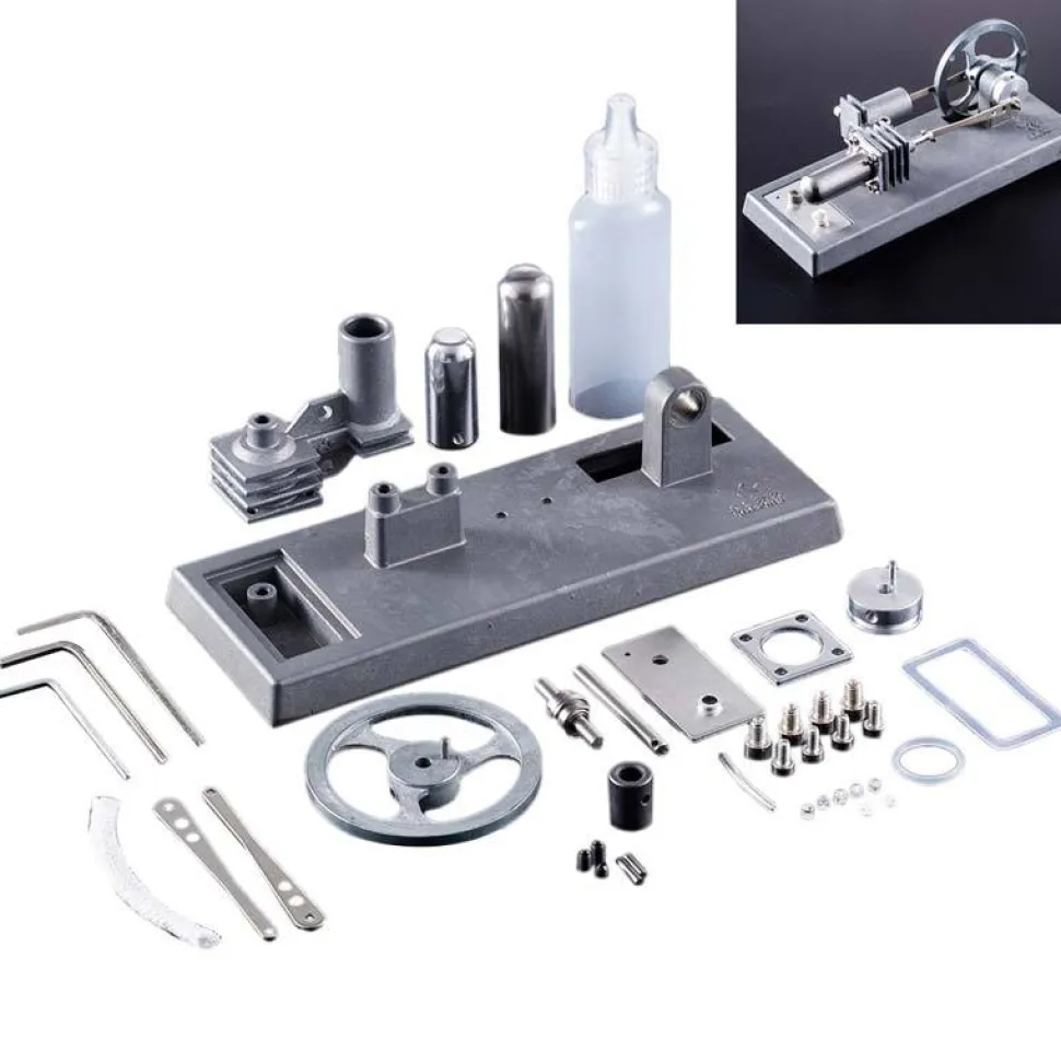 Desktop Stirling Engine Kit All-metal Stirling Engine DIY Kit Set Toy - Enginediy
