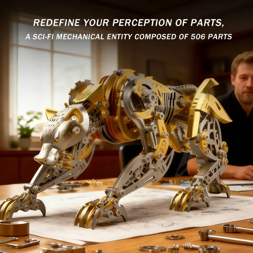 3D Full-Metal Mechanical Leopard Model Kit