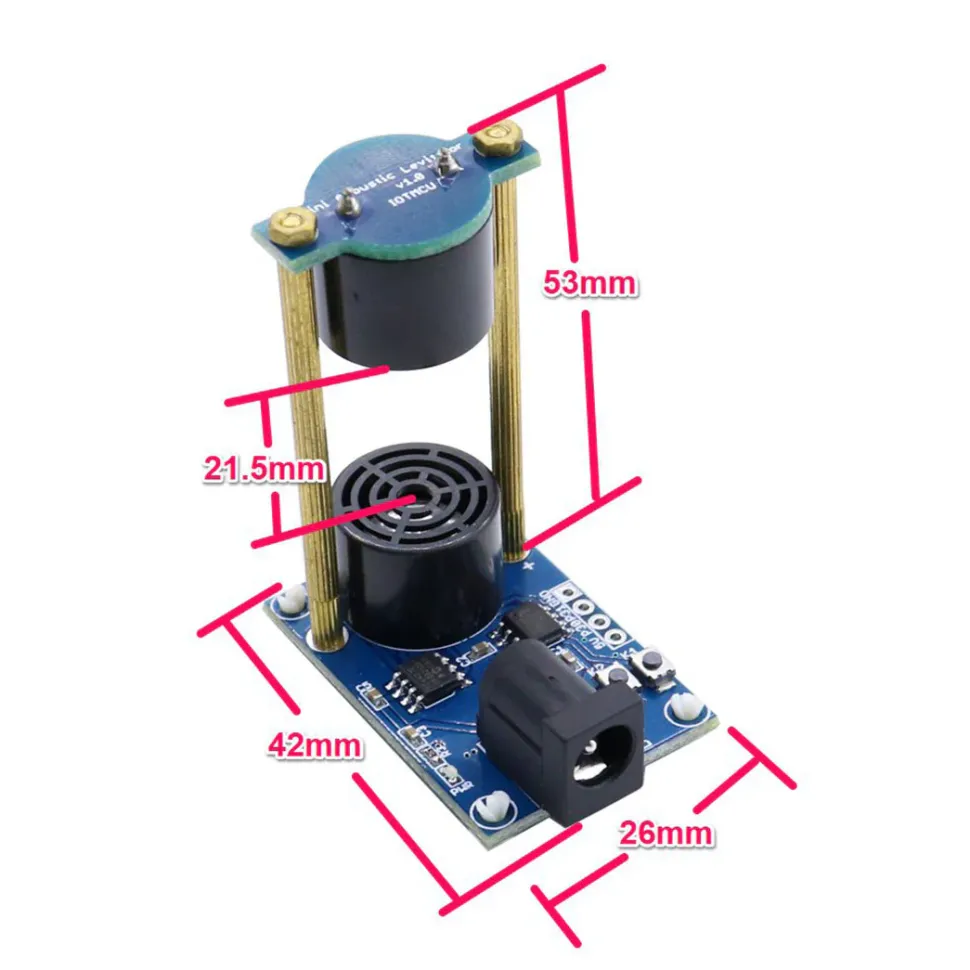 DIY Acoustic Levitation Electronics Makes Learning Kits for Science and Small Experimental Standing Waves