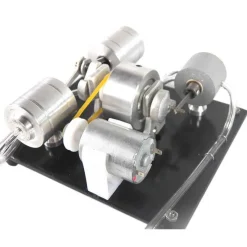 DIY Assembly Steam Engine Kit Model Science Experiment with Electric Generator