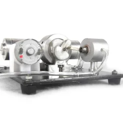 DIY Assembly Steam Engine Kit Model Science Experiment with Electric Generator