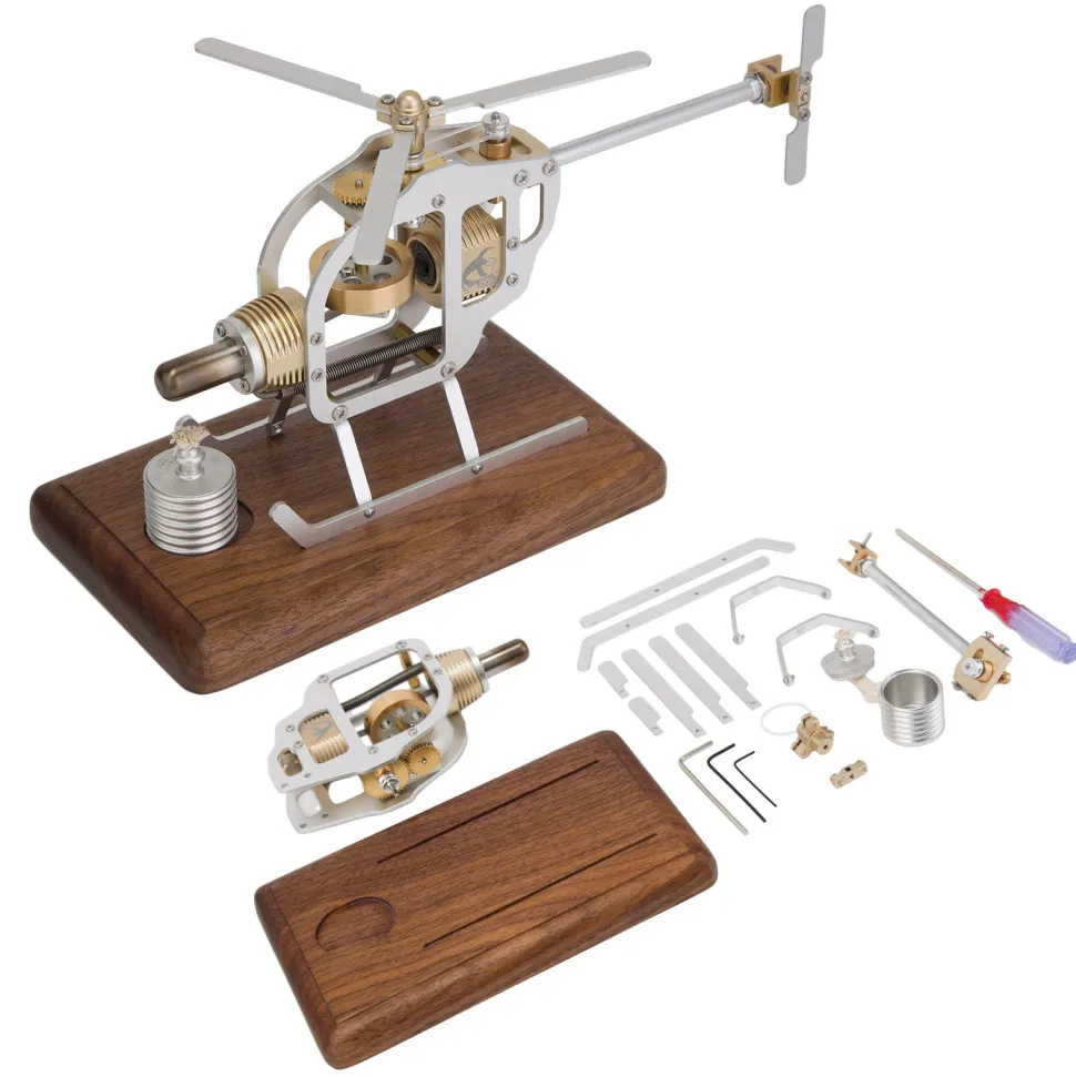 DIY Helicopter Model Kit Parts Working Hot Air Stirling Engine Kit-Stirling Engine Model That Works